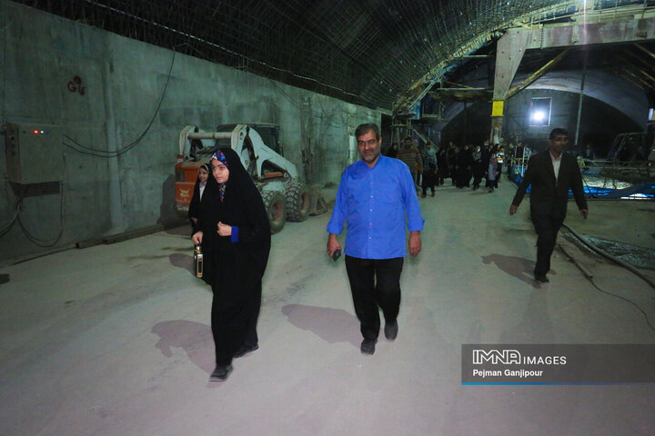 بازدید اعضای بسیج مهندسین کشاورزی و منابع طبیعی از پروژه‌های شهری اصفهان