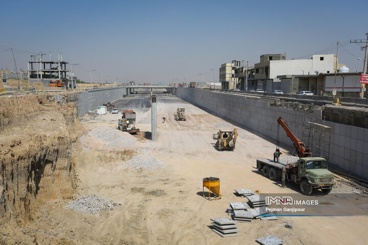 بازدید اعضای بسیج مهندسین کشاورزی و منابع طبیعی از پروژه‌های شهری اصفهان