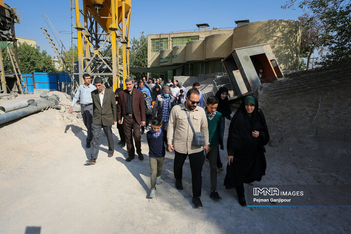 بازدید اعضای بسیج مهندسین کشاورزی و منابع طبیعی از پروژه‌های شهری اصفهان