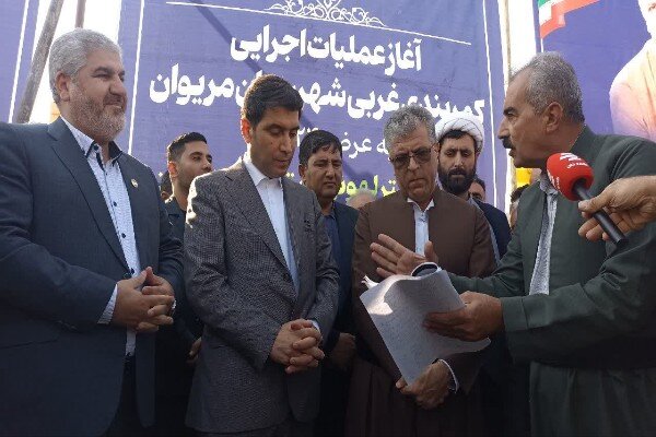 پروژه کمربندی ضلع شرقی مریوان کلنگزنی شد