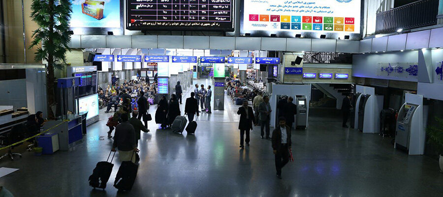 مراحل رسیدن به راهآهن تهران از فرودگاه