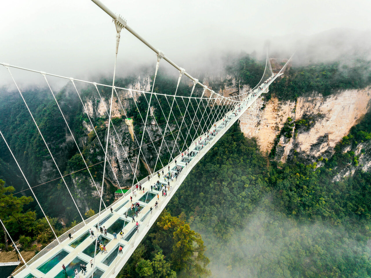 زیباترین پلهای شیشهای جهان + تصاویر