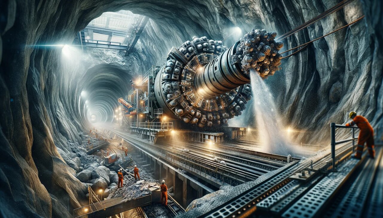 حفاری در دل زمین با غولهای مکانیزه؛ پروژه خط ۲ مترو اصفهان در مسیر نوآوری و خودکفایی