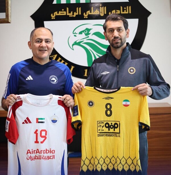 سپاهان مقابل شارجه زرد میپوشد + عکس