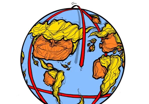 ترامپ در قاب طنز کاریکاتوریستها
