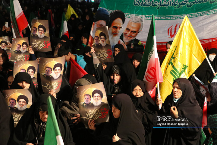 راهپیمایی حمایت از جبهه مقاومت در مشهد