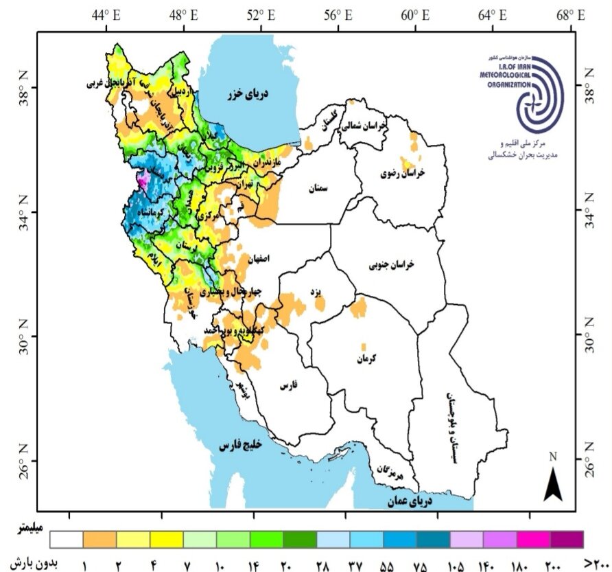 بارشها روند نزولی به خود گرفت + جدیدترین پیشبینی بارندگیها در کشور