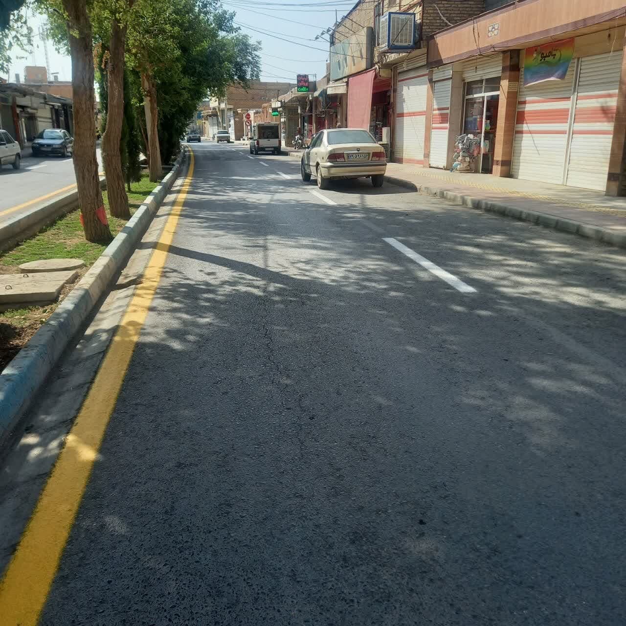 خیابان ولیعصر(عج) محله دهنو نونوار شد