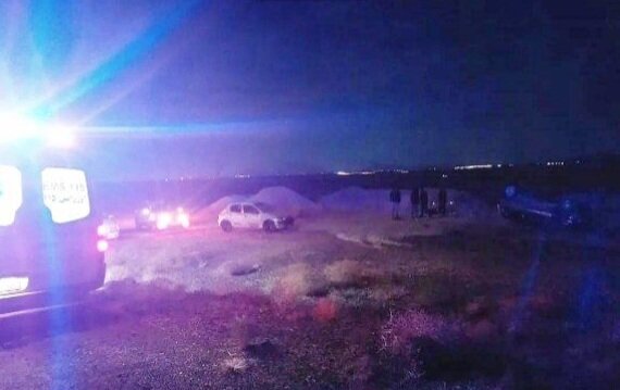 یک فوتی و دو مصدوم در واژگونی خودرو در محور نایین به فیضآباد