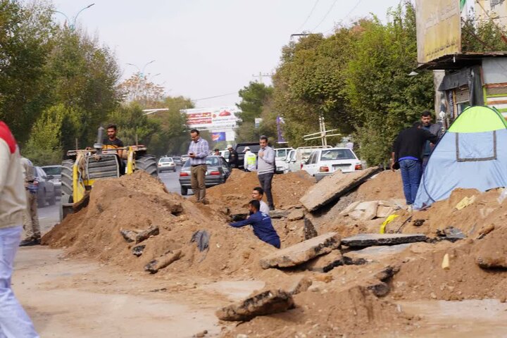 اختلال در شبکه برق بلوار دانشجو شهر یزد