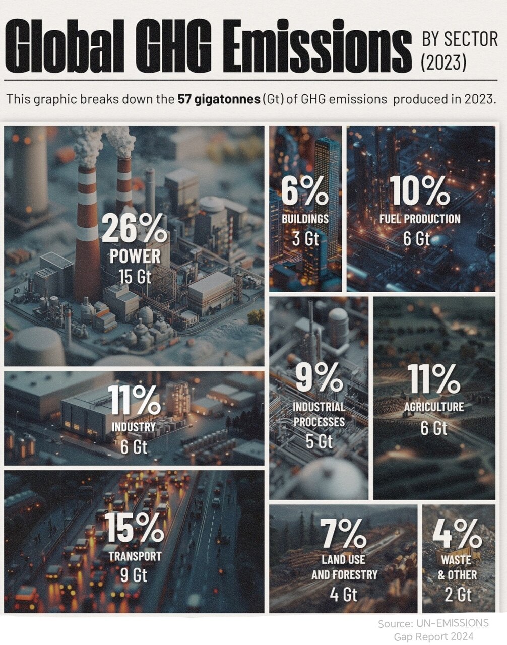 رکورد جدید انتشار جهانی گازهای گلخانهای