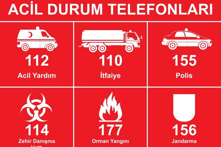 شماره اورژانس ترکیه (راهنمای سریع تماس با آمبولانس در ترکیه) شماره اورژانس ترکیه (راهنمای سریع تماس با آمبولانس در ترکیه)