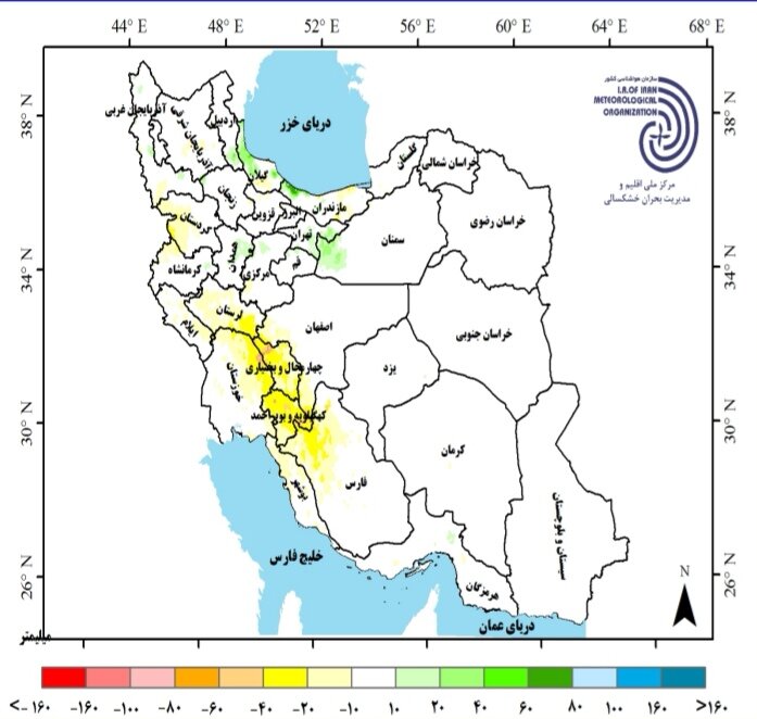 بارشها کمتر و هوا گرمتر از بلندمدت بود + جدیدترین پیشبینی بارندگیها در کشور