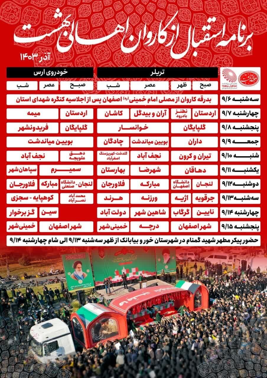 سنگ تمام شهرستانهای نصفجهان در استقبال از اهالی بهشت