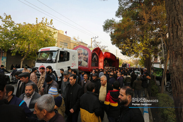 کاروان اهالی بهشت در خمینی‌شهر و درچه