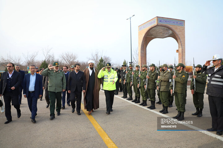 مراسم افتتاحیه و رزمایش طرح زمستانی در همدان