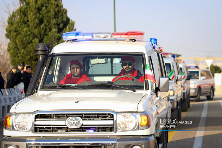 مراسم افتتاحیه و رزمایش طرح زمستانی در همدان