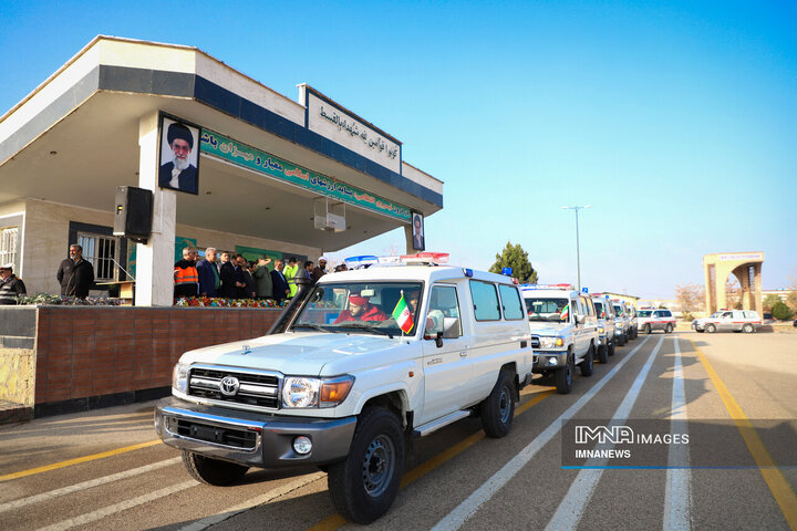 مراسم افتتاحیه و رزمایش طرح زمستانی در همدان