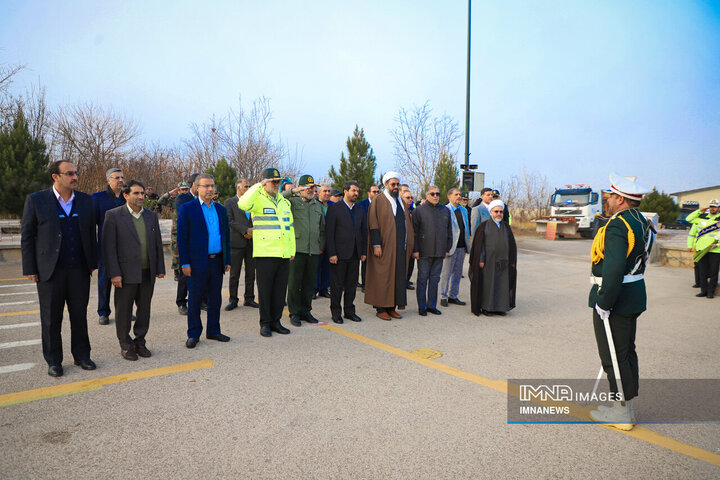 مراسم افتتاحیه و رزمایش طرح زمستانی در همدان
