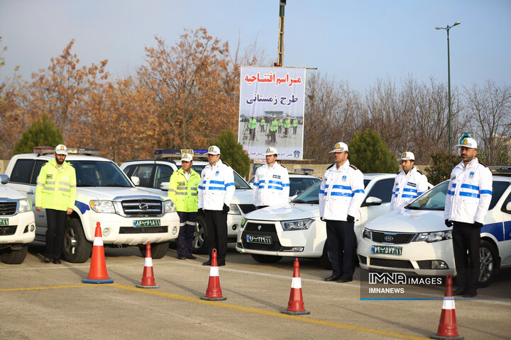 مراسم افتتاحیه و رزمایش طرح زمستانی در همدان