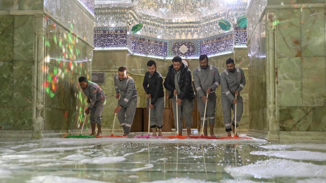 حرم امامین عسکریین (ع) شستوشو شد