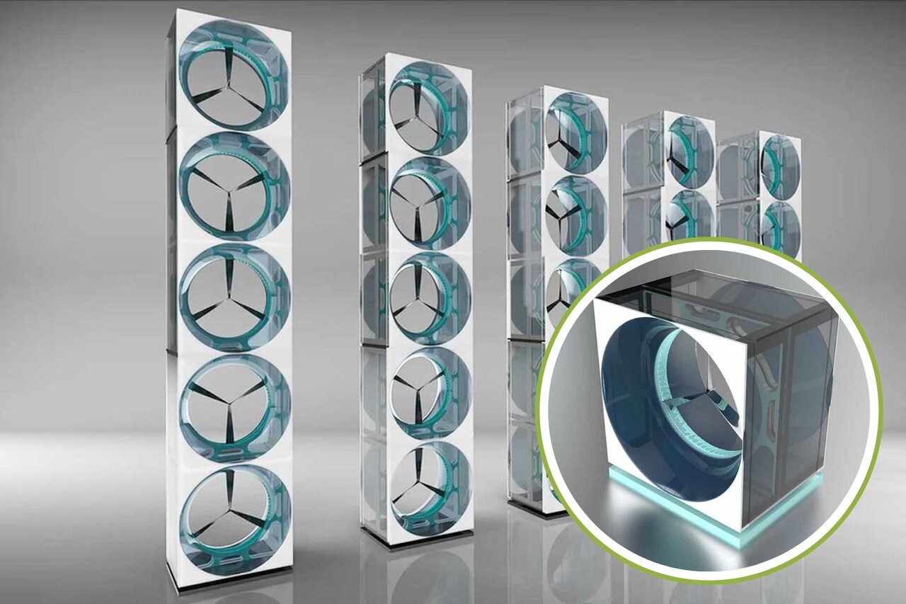 تولید برق رایگان در خانه با دیوار بادی بی صدا