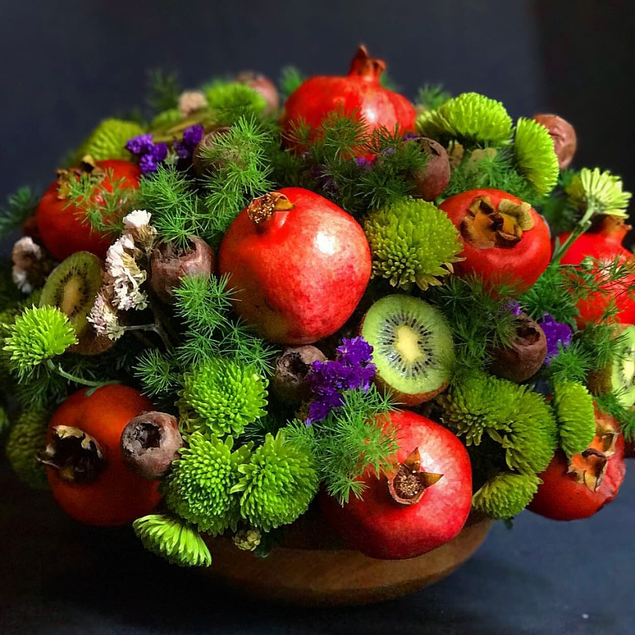 تزیین میوه های شب یلدا + ایده و عکس میوه آرایی