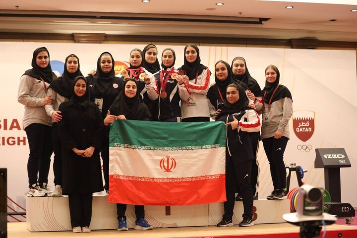 Iranian Female Weightlifters Shine at Asian Championships in Qatar