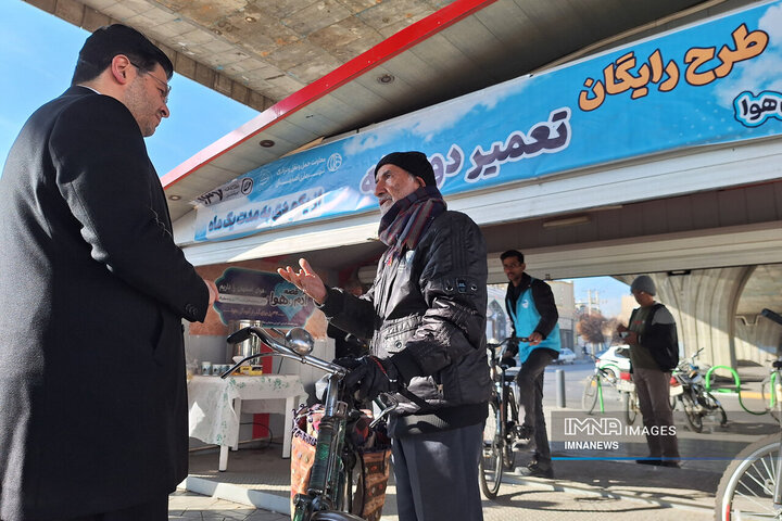 راه اندازی ایستگاه‌های تعمیر رایگان دوچرخه در اصفهان