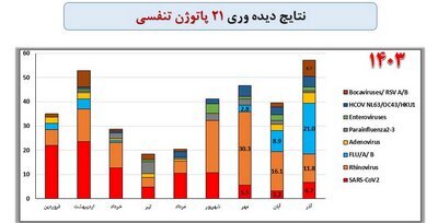 آنفلوانزا و رینو ویروس‌ها از جمله عوامل ابتلا به بیماری‌های تنفسی در کشور