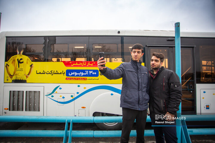 آیین ورود ۳۷ دستگاه اتوبوس جدید شهری به ناوگان حمل‌ونقل عمومی اصفهان