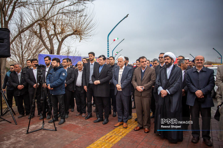 آیین ورود ۳۷ دستگاه اتوبوس جدید شهری به ناوگان حمل‌ونقل عمومی اصفهان