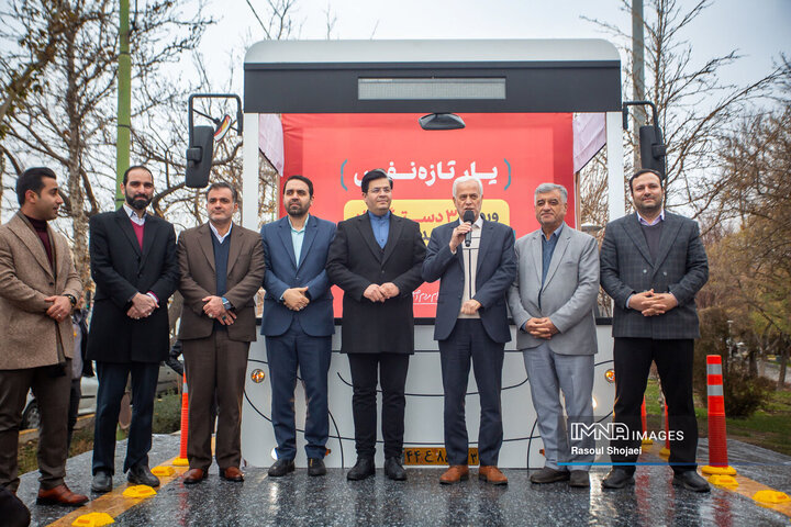 آیین ورود ۳۷ دستگاه اتوبوس جدید شهری به ناوگان حمل‌ونقل عمومی اصفهان