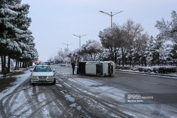 چهره برفی شهرستان مبارکه