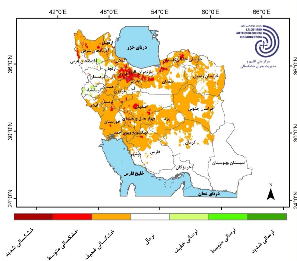 میانگین بارش کشور همچنان پایین است + جدیدترین پیش‌بینی بارش‌ها در ایران