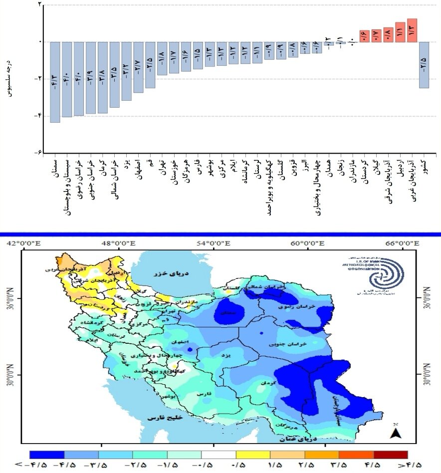 میانگین بارش کشور همچنان پایین است + جدیدترین پیشبینی بارشها در ایران