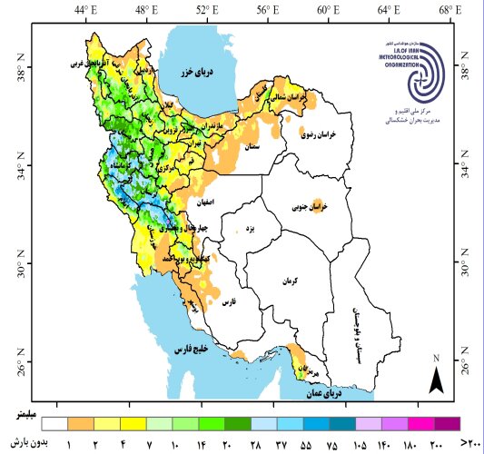 خشکسالی ضعیف تا شدید در بیشتر استان‌ها + جدیدترین پیش‌ بینی بارش‌ها در ایران