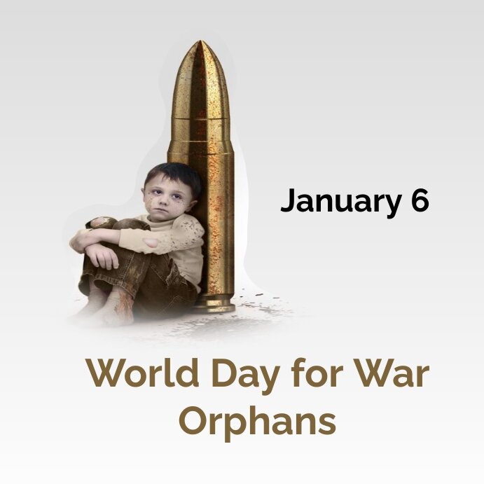 روز جهانی یتیمان جنگ ۲۰۲۵ World Day of War Orphans + شعار و پوستر