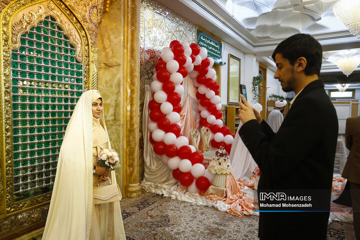 جشن ازدواج دانشجویی در حرم حضرت معصومه(س)