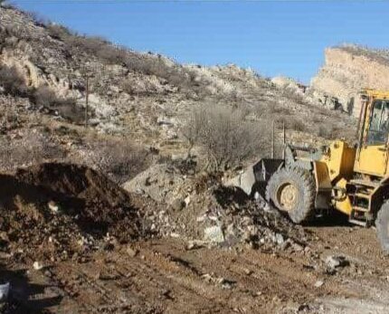 پاکسازی نخاله‌های ساختمانی از منطقه حفاظت شده تنگه ارغوان