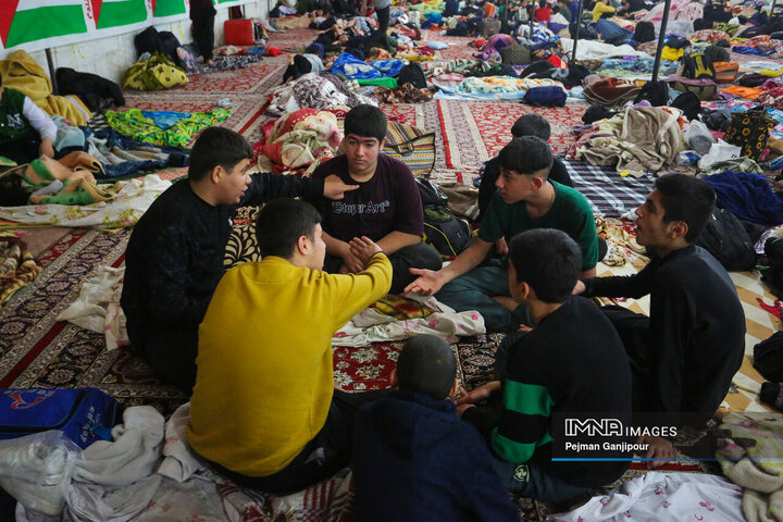 مراسم معنوی اعتکاف در مسجد سید اصفهان