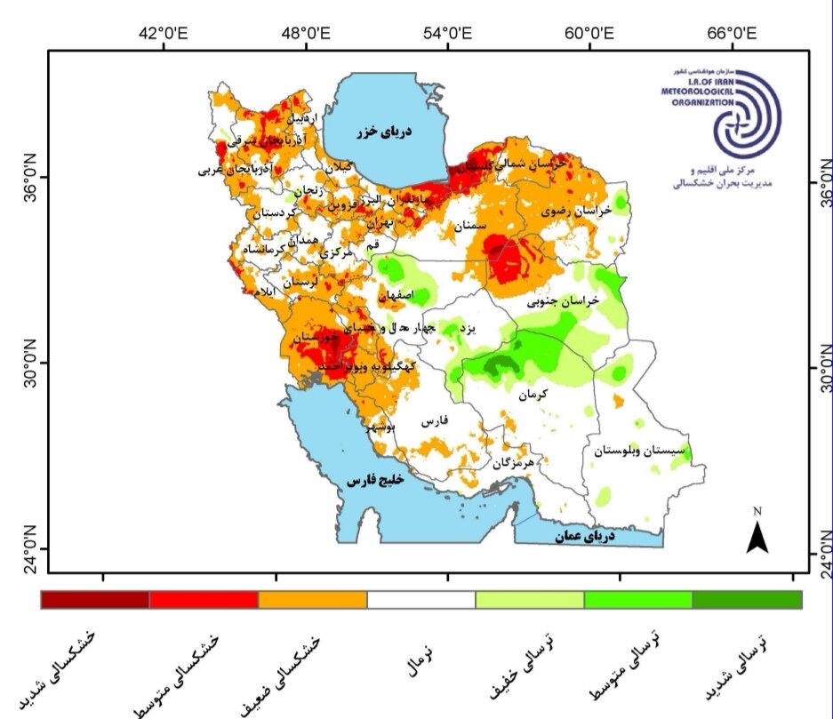 روند بارش تنها در ۶ استان کشور مثبت ثبت شد + جدیدترین پیش بینی بارشها در ایران