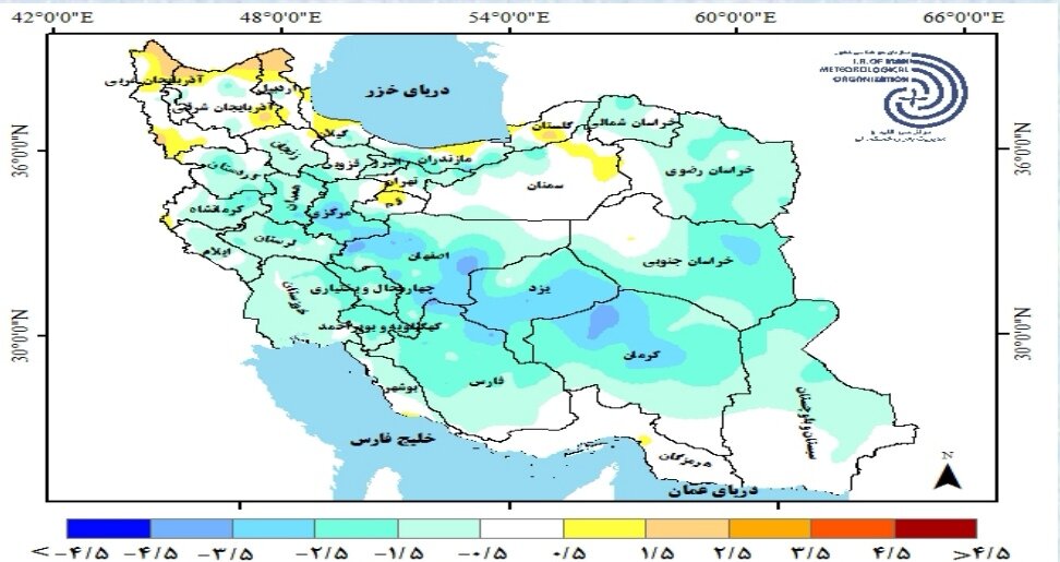 روند بارش تنها در ۶ استان کشور مثبت ثبت شد + جدیدترین پیش بینی بارشها در ایران