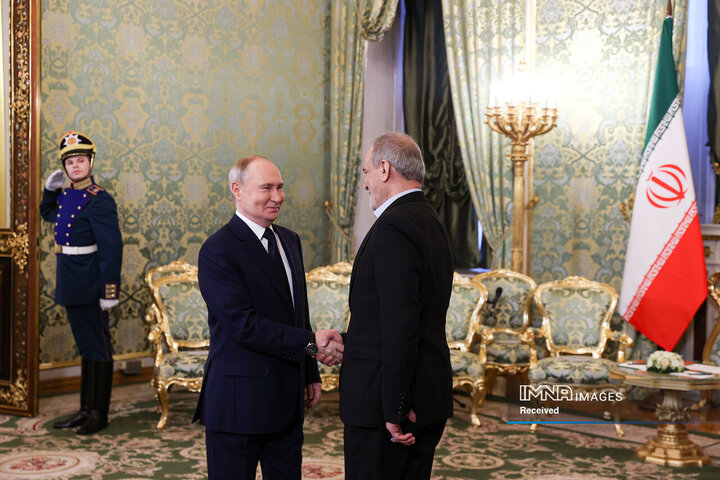 دیدار روسای جمهور ایران و روسیه