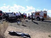 فوت ۳ نفر در تصادف اتوبان قم گرمسار