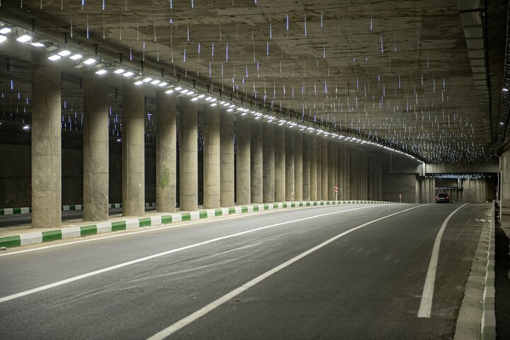 تونل غدیر نورپردازی می‌شود / رفع بحران آب‌گرفتگی از تونل