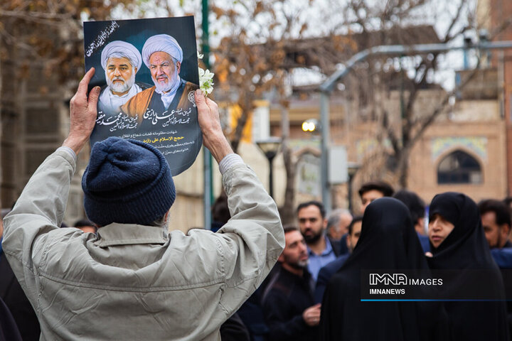 مراسم تشییع شهدای عدالت