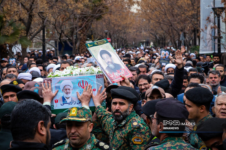 مراسم تشییع شهدای عدالت