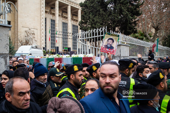 مراسم تشییع شهدای عدالت