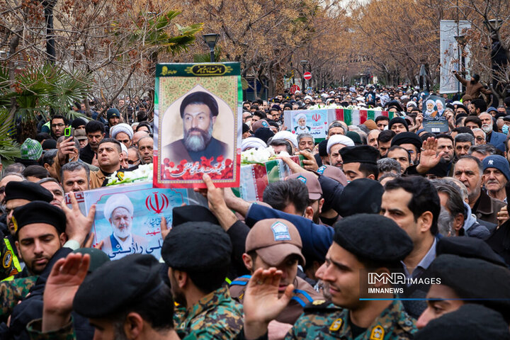 مراسم تشییع شهدای عدالت